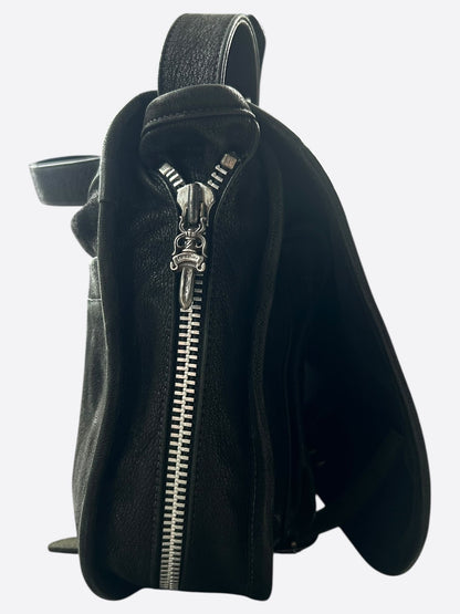 Chrome Hearts Black Cross Patch Gunslinger Messenger Bag