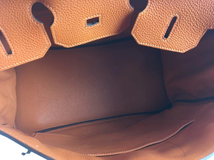 Hermès Orange Togo Leather Birkin 35