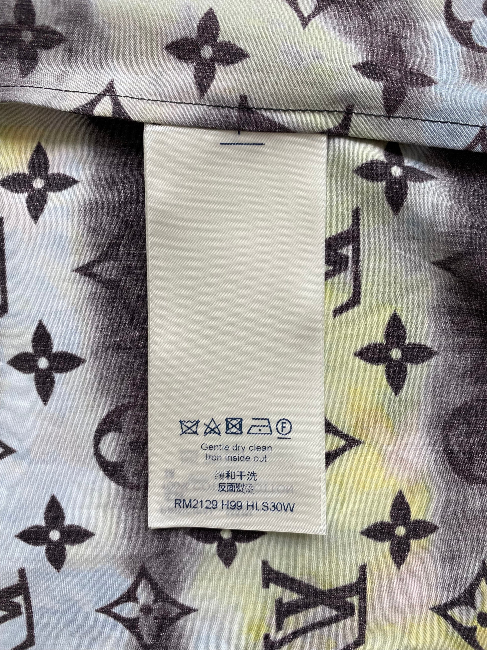Áo Louis Vuitton Zipped Monogram Tie-Dye Shirt 