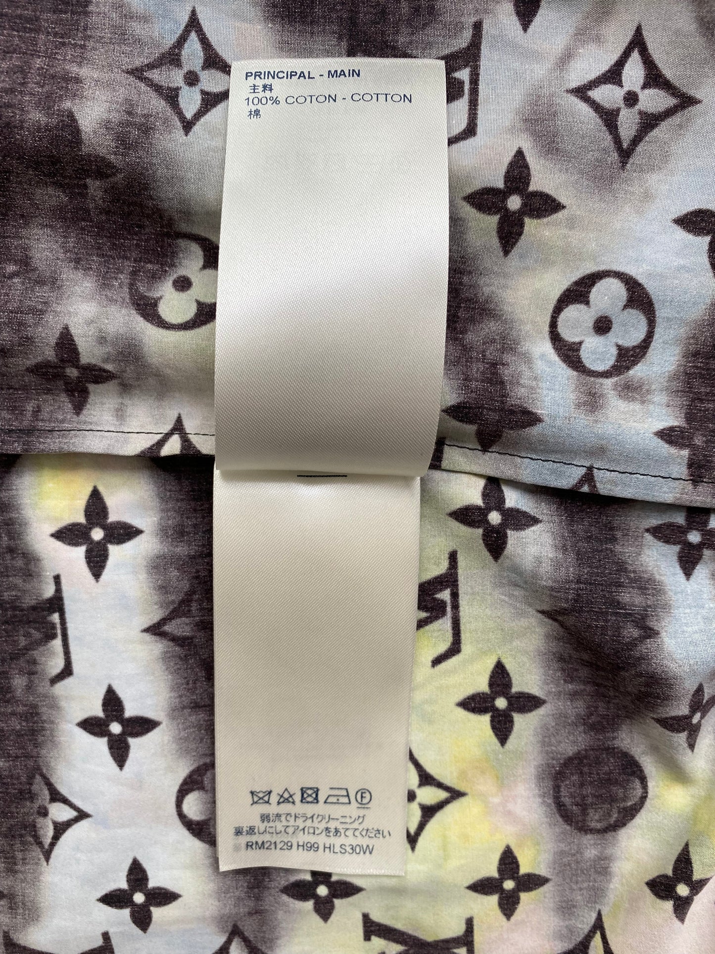 Louis Vuitton Tie Dye Monogram Shirt Multico. Size 42