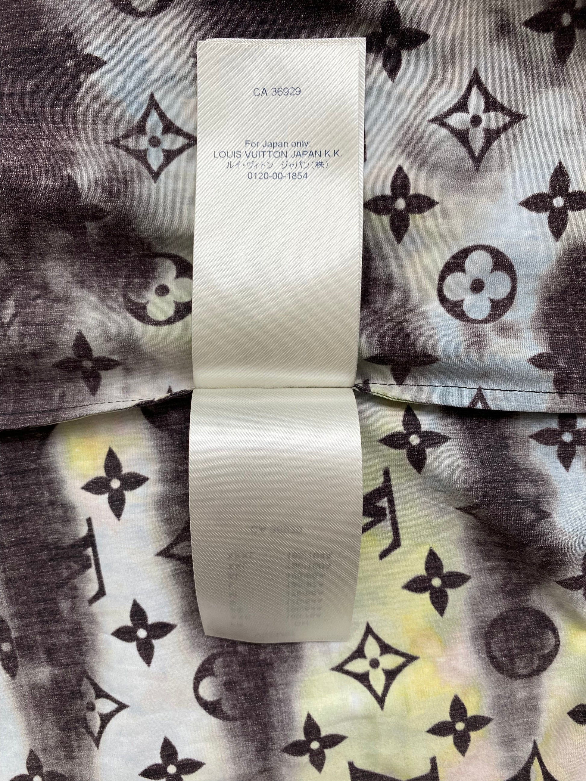 Louis Vuitton Zipped Monogram Tie-Dye Shirt Multicolor for Men