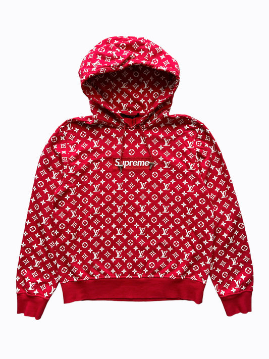 Louis Vuitton Supreme Red Box Logo Hoodie