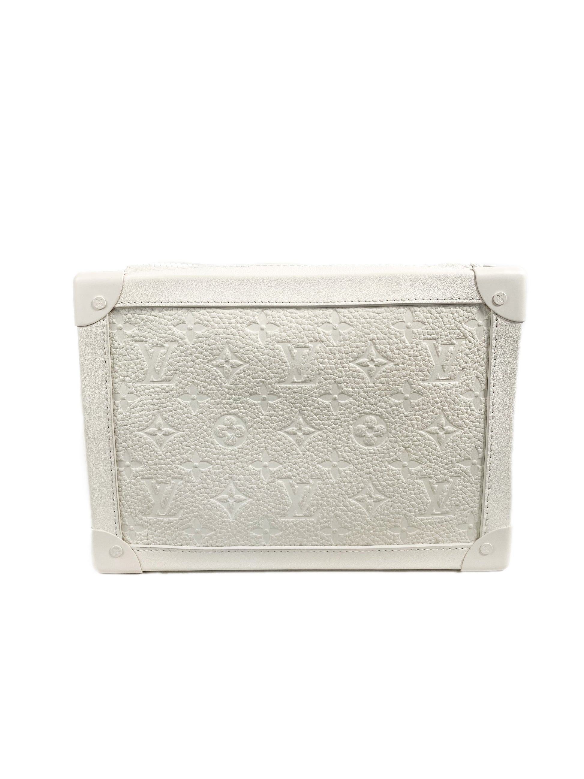 Louis Vuitton Soft Trunk Monogram Powder White in Taurillon