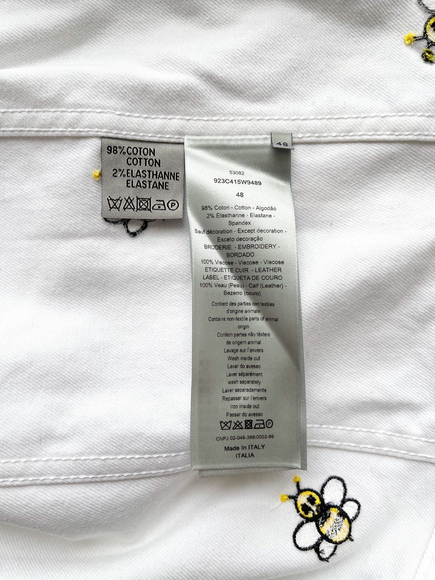 Dior Kaws White Bee Denim Jacket