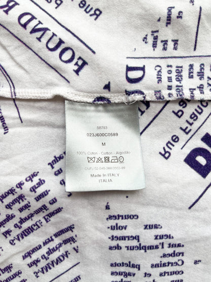 Dior Daniel Arsham Newspaper Tee