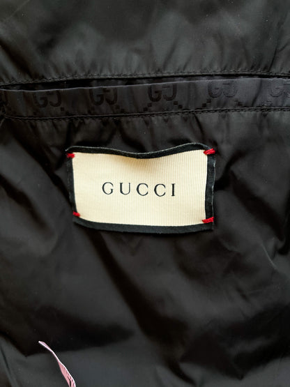 Gucci Black GG Monogram Convertible Jacket