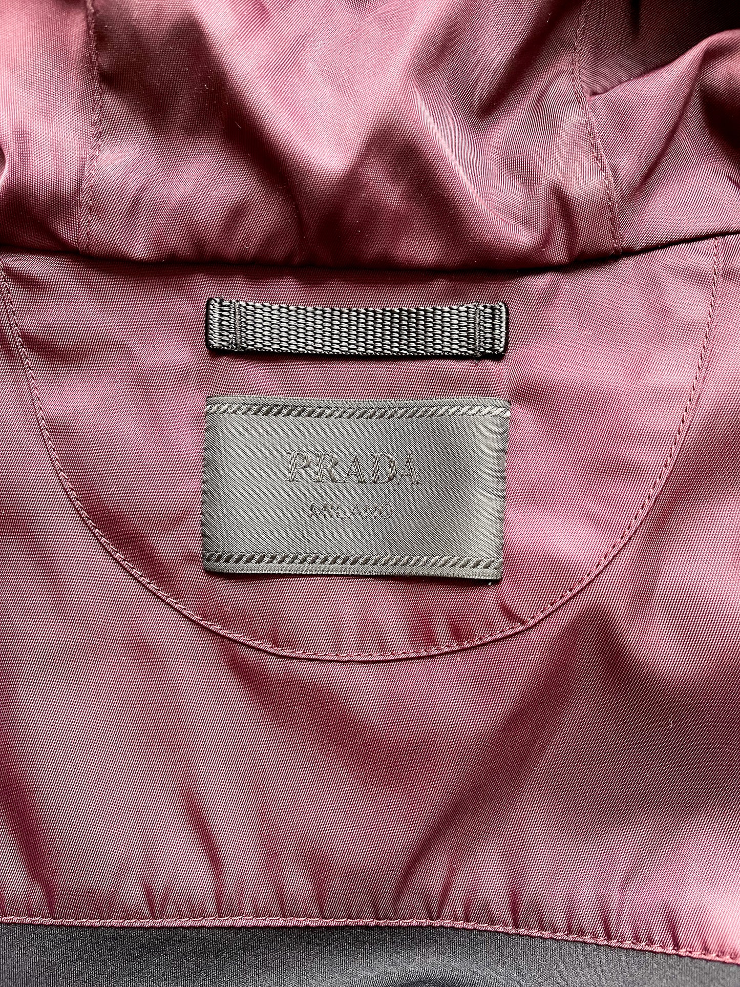 Prada Black Zip Up Hoodie