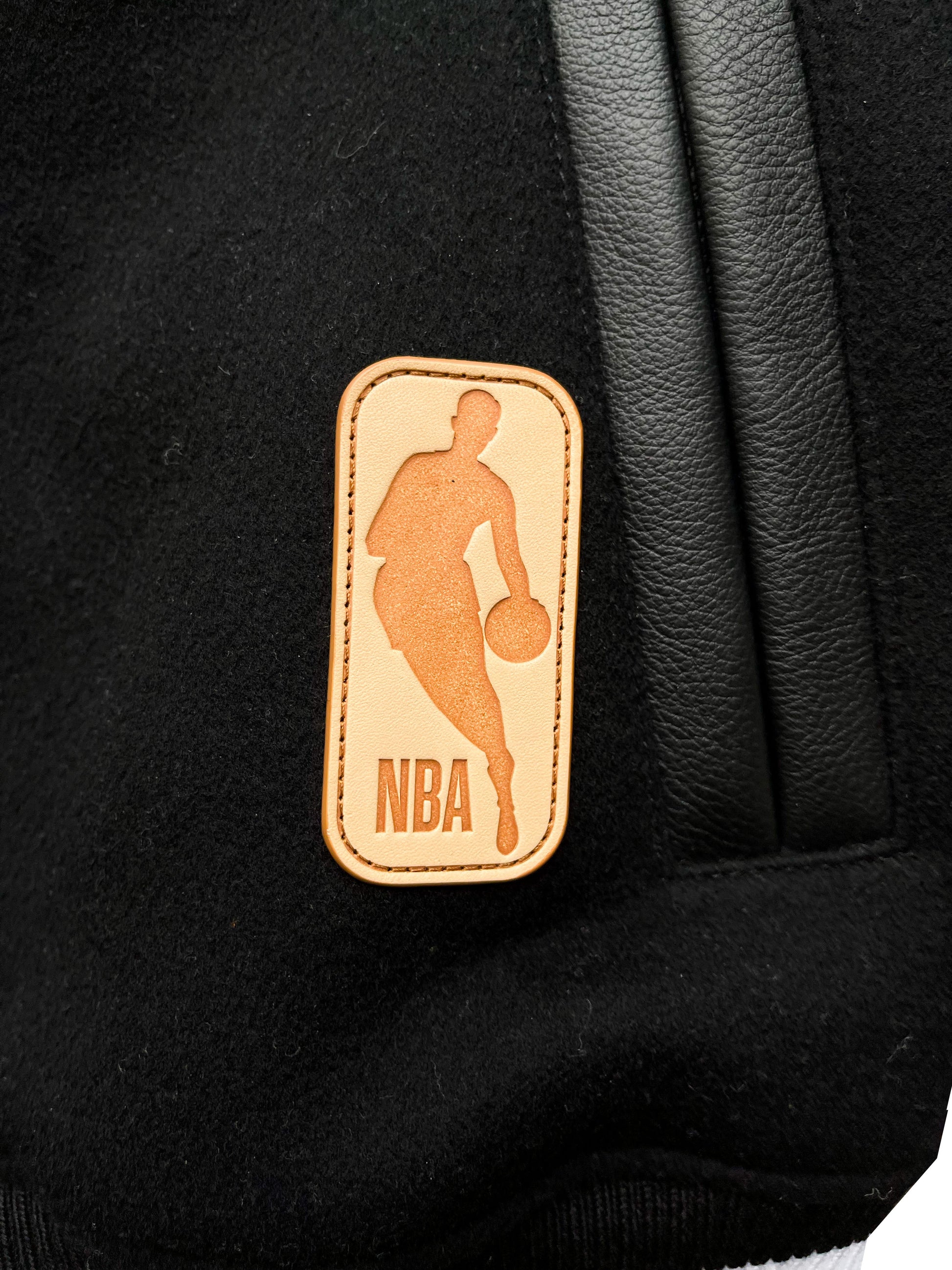 Louis Vuitton x NBA Hybrid Leather Bomber Jacket w/ Tags - Black