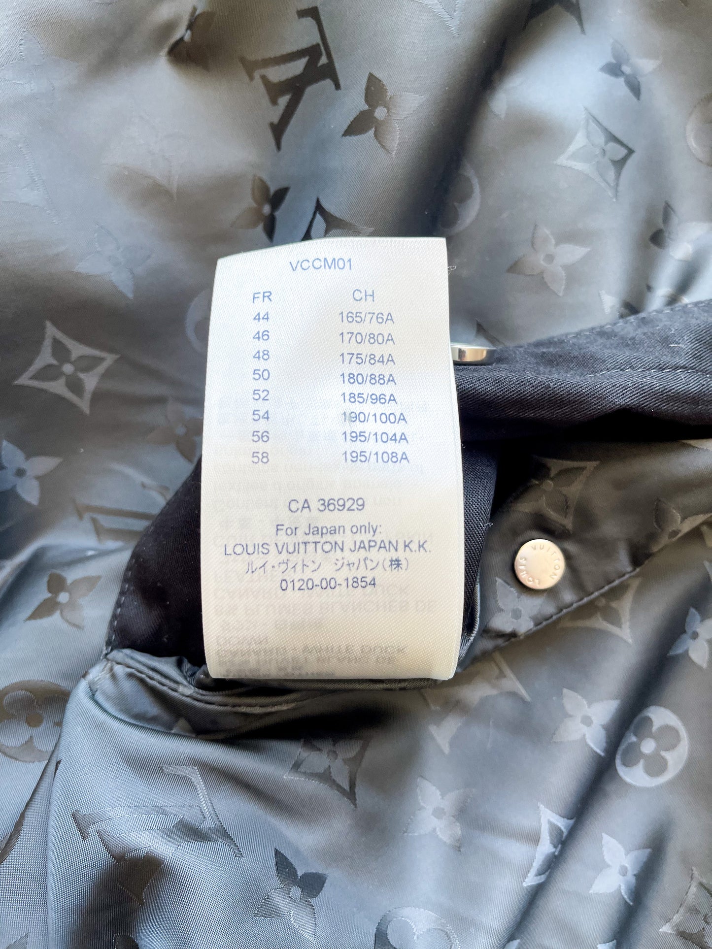 Louis Vuitton Navy Camo Monogram Reversible Peacoat – Savonches