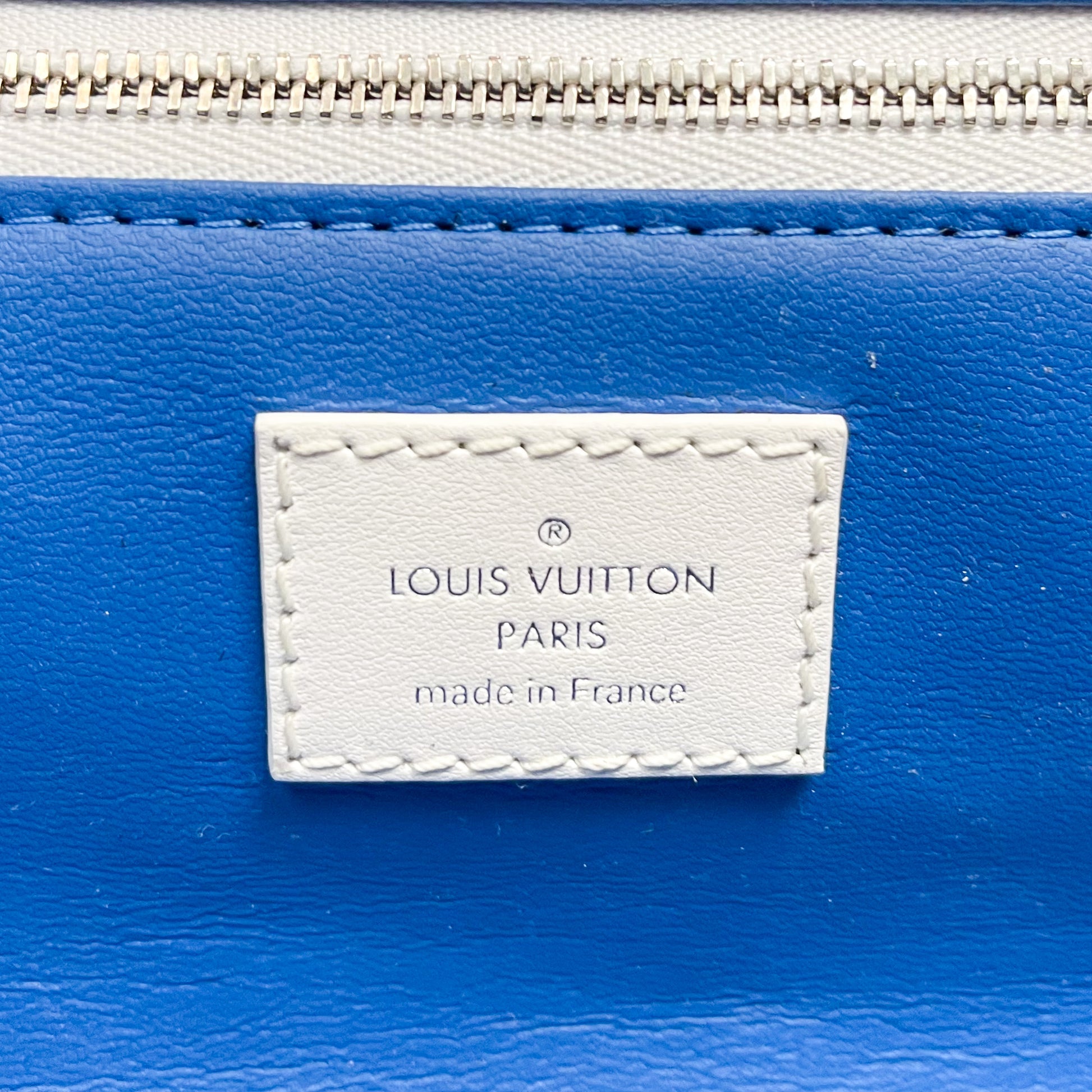 LOUIS VUITTON Monogram Ink Watercolor Phone Pouch Blue 1290684