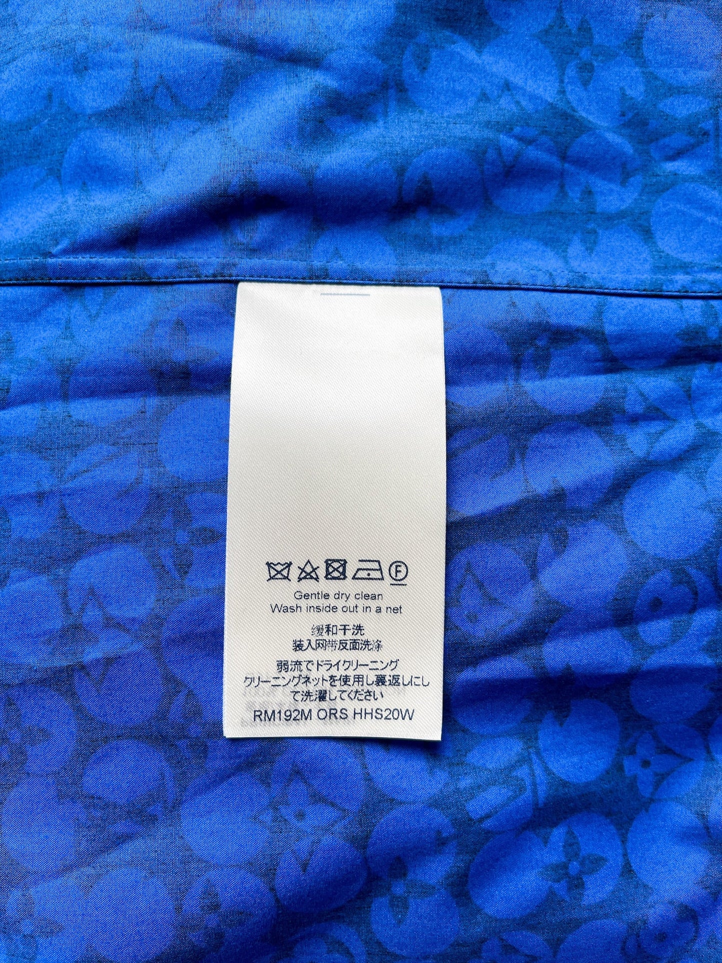 Louis Vuitton Blue Spotted Monogram Shirt