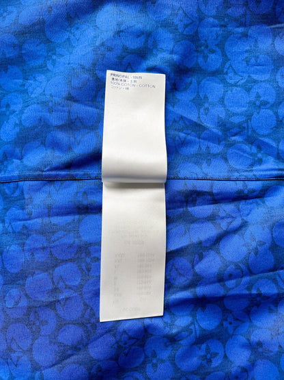 Louis Vuitton Blue Spotted Monogram Shirt