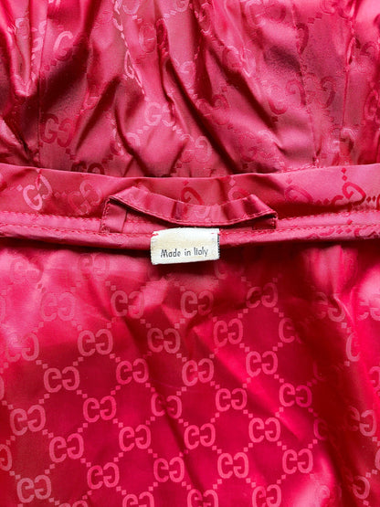 Gucci Red Monogram Hooded Windbreaker