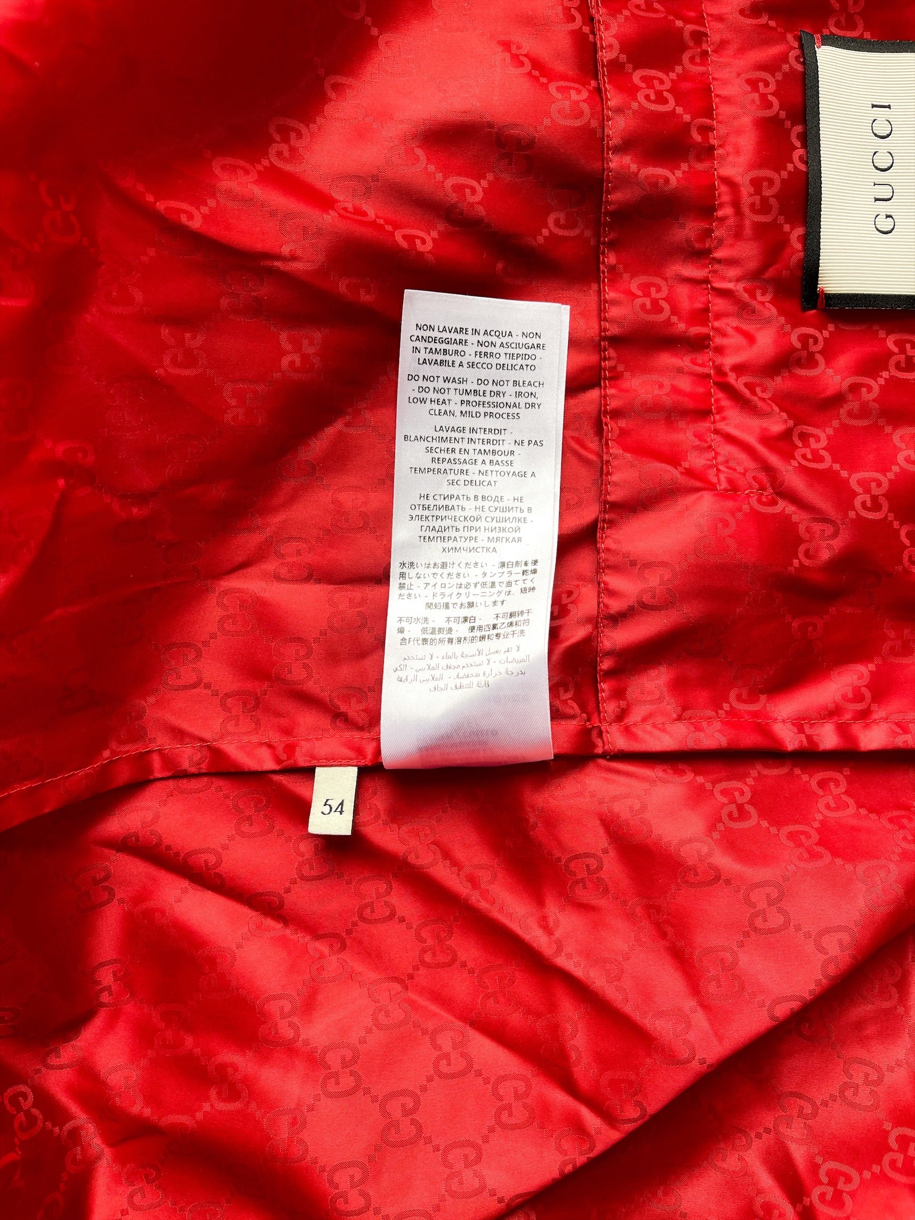 Gucci 2024 windbreaker red