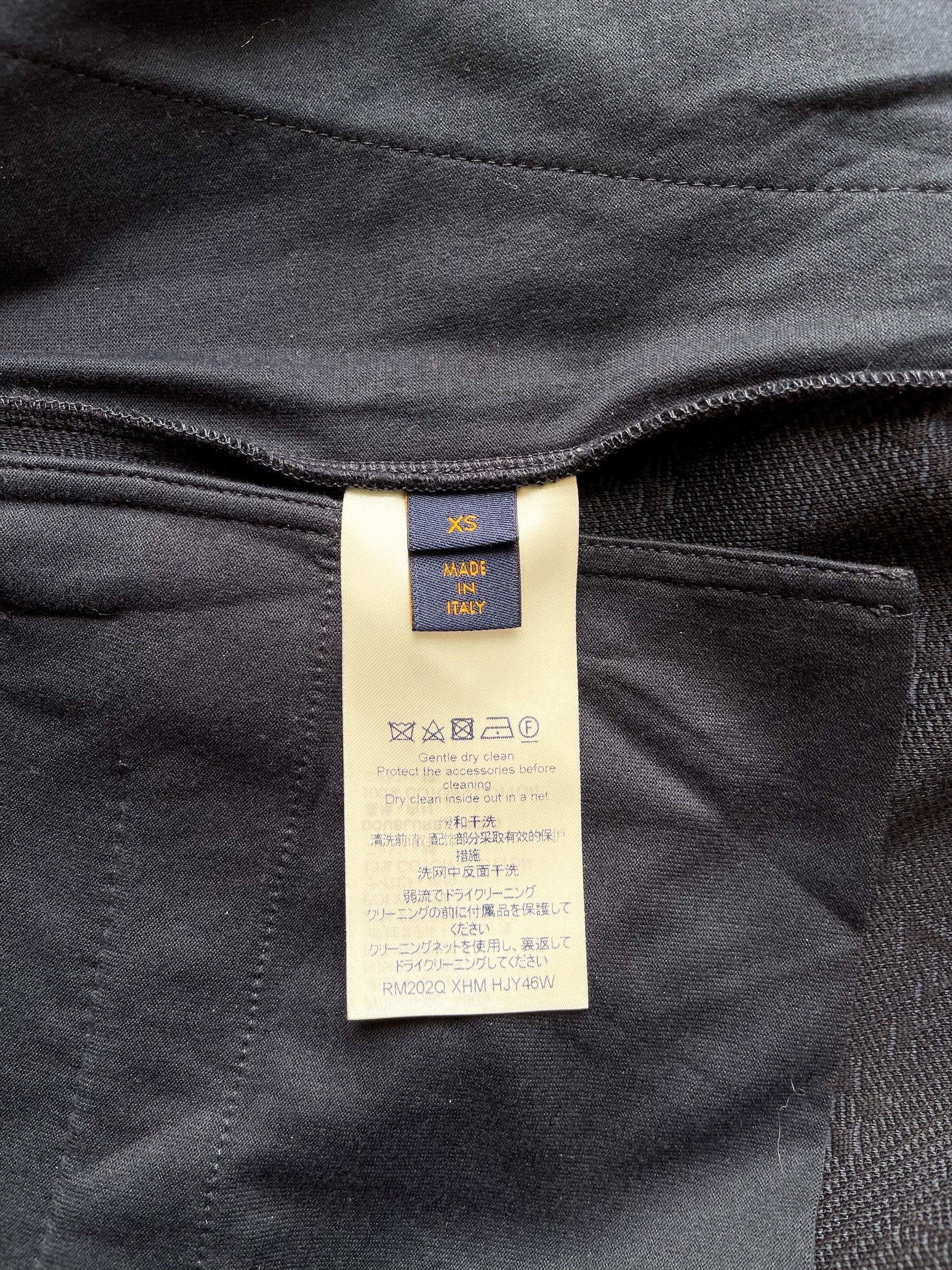 LV Louis Vuitton Staples Edition Monogram Track Pant, Navy, 3L