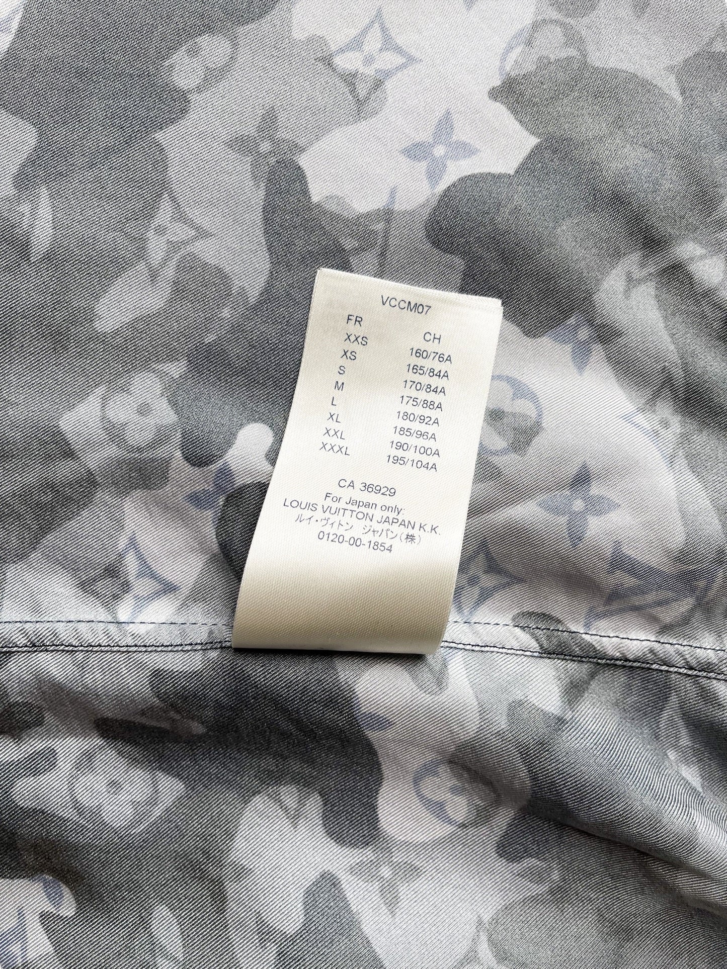 Louis Vuitton Camo Monogram Silk Button Up Shirt