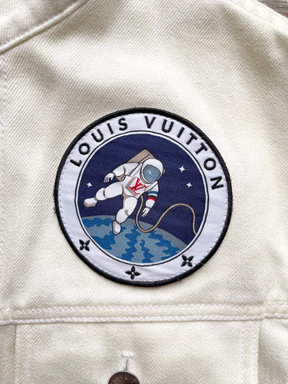 Louis Vuitton White Space Applique Denim Jacket