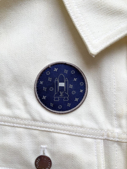 Louis Vuitton White Space Applique Denim Jacket