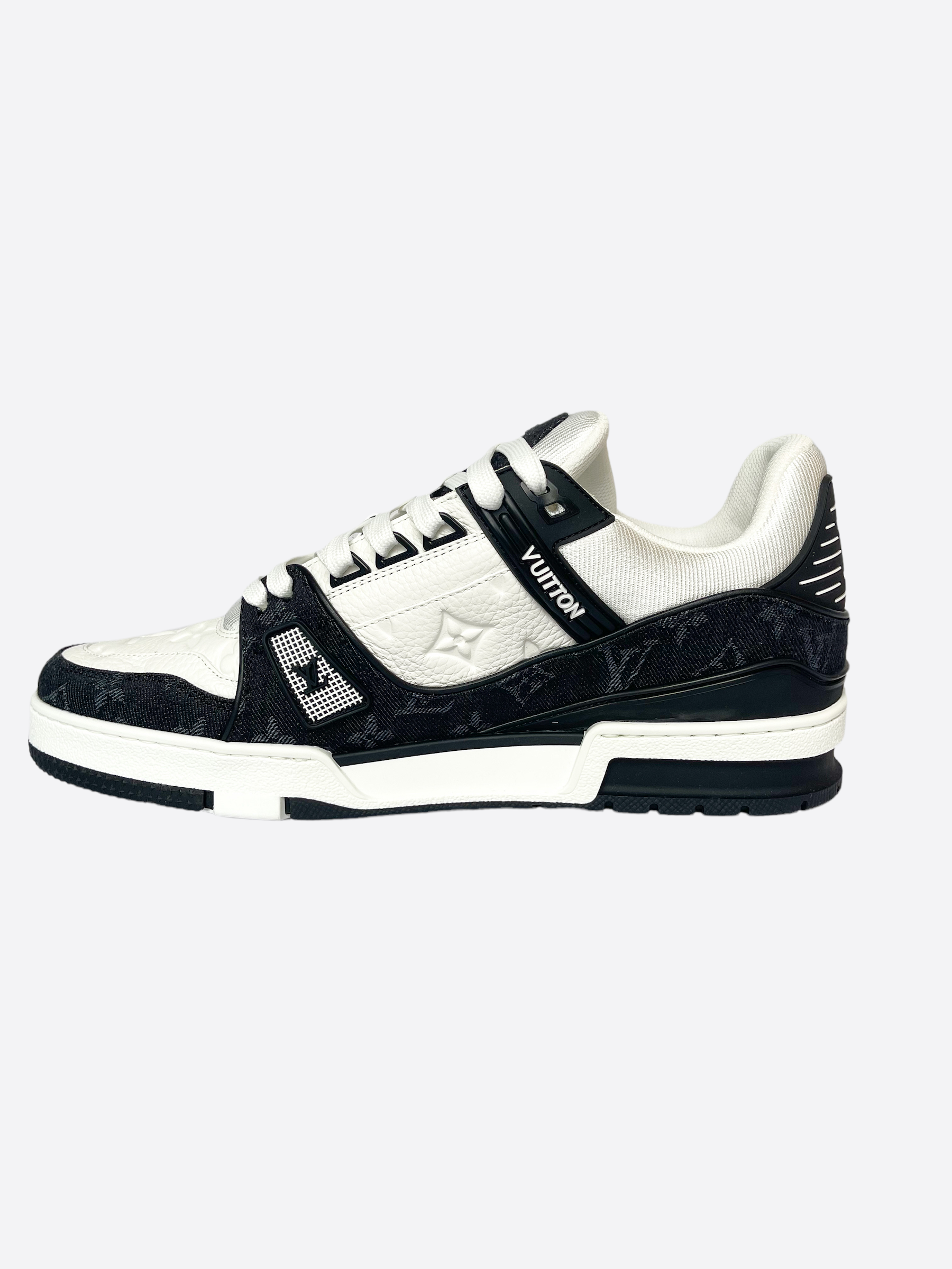 black and white louis vuitton shoes