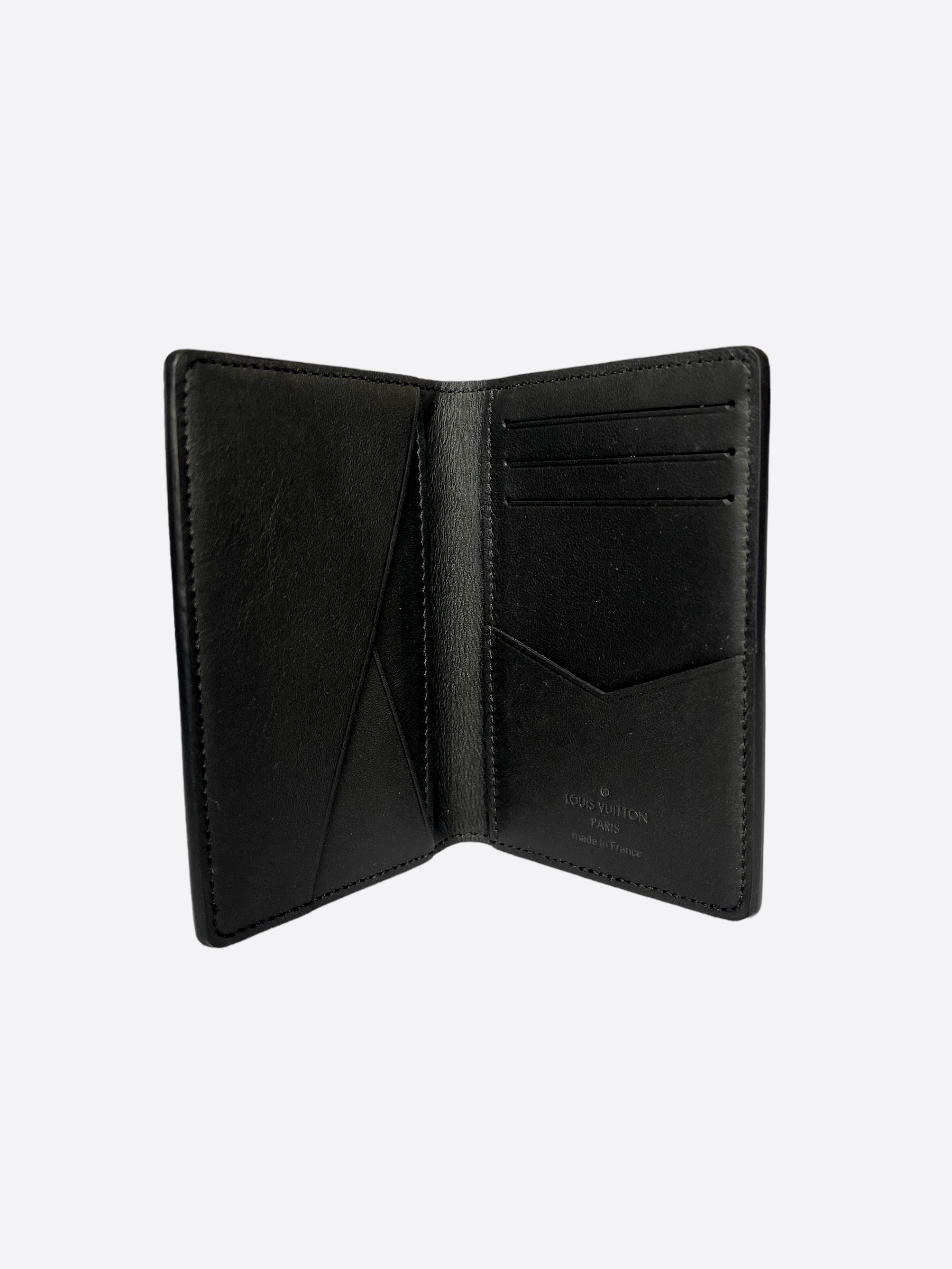 Louis Vuitton Black Shadow Monogram Pocket Organizer – Savonches