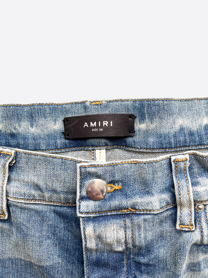 Amiri Blue Bandana Patch MX1 Distressed Denim