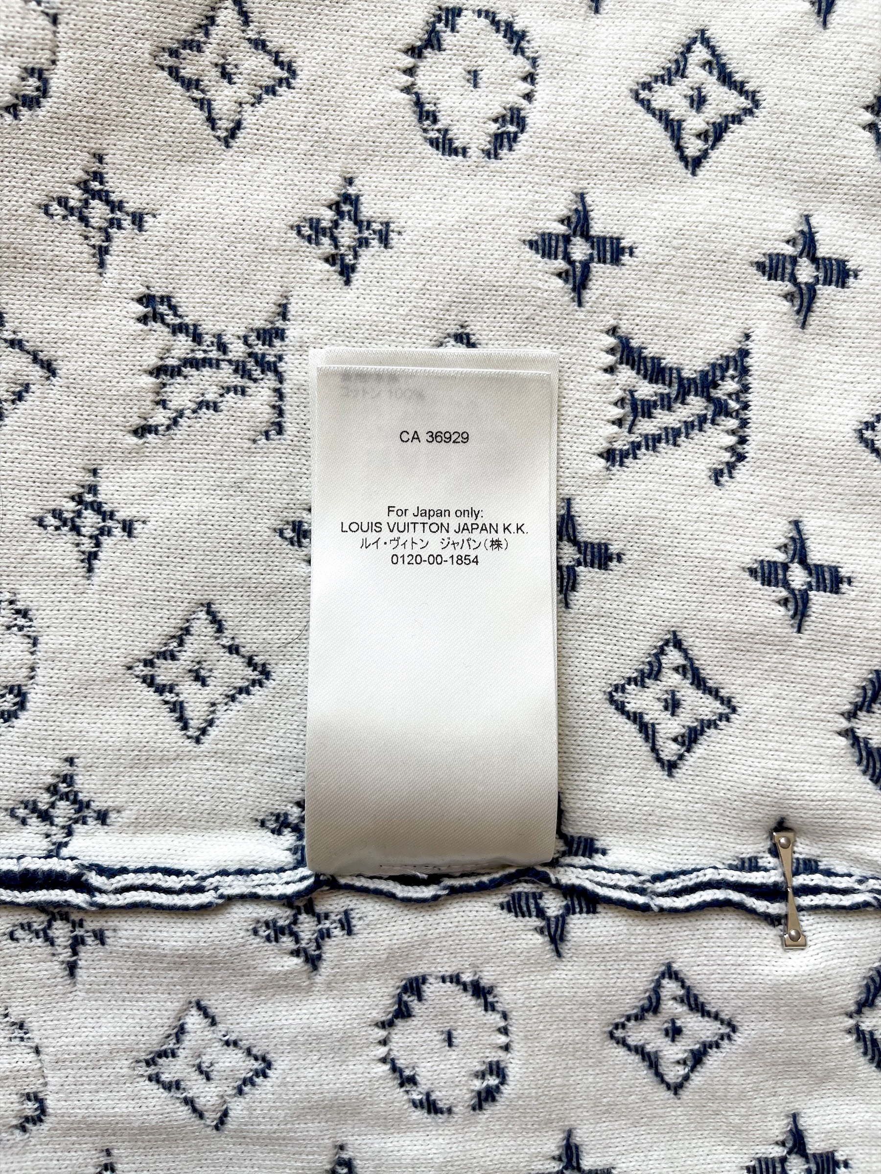 Louis Vuitton LV gradient monogram sweater Blue Cotton ref.239706