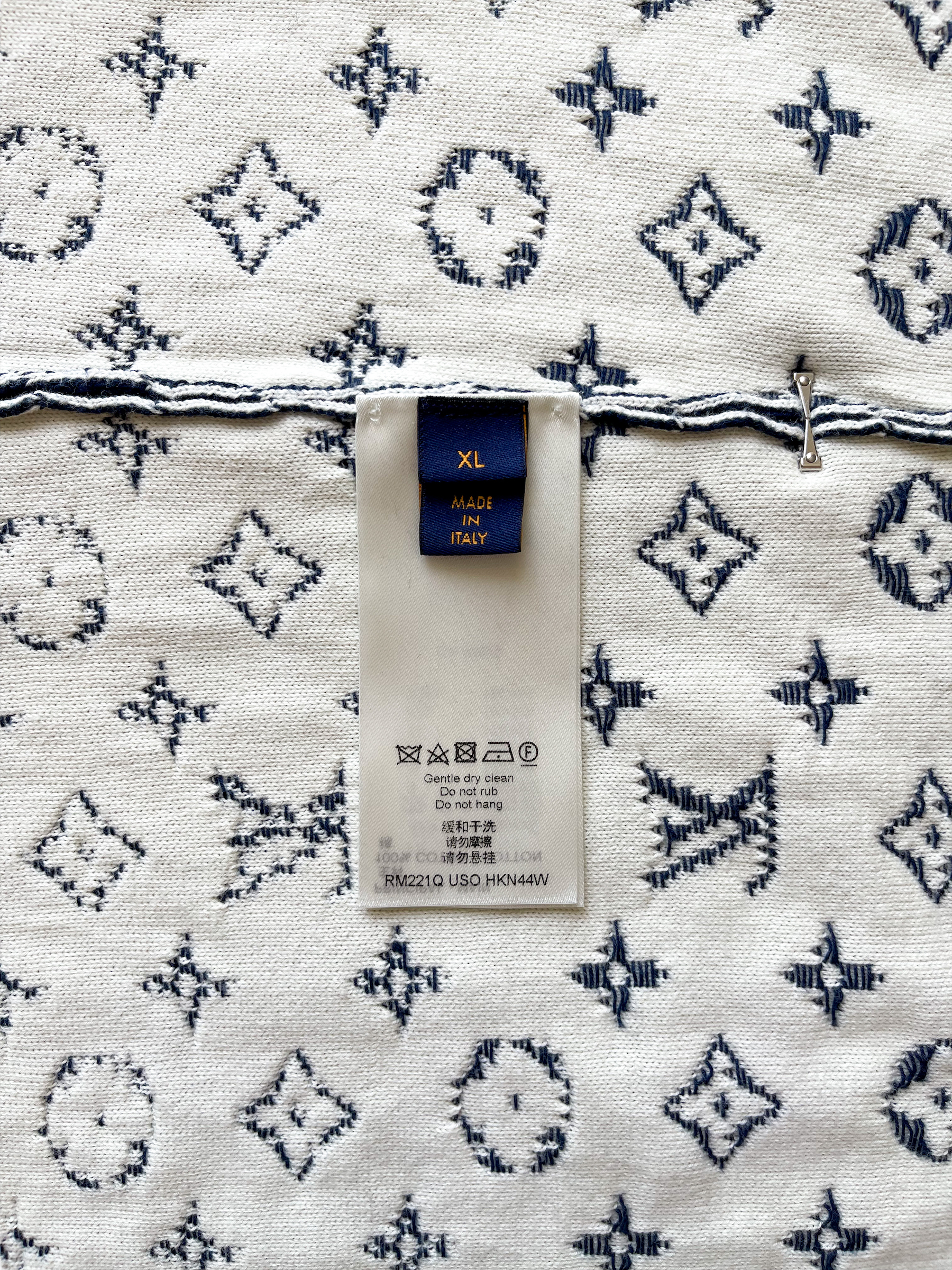 Louis Vuitton LV gradient monogram sweater Blue Cotton ref.239706