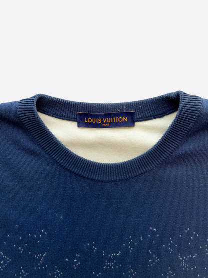 Louis Vuitton Navy Monogram Gradient Sweater