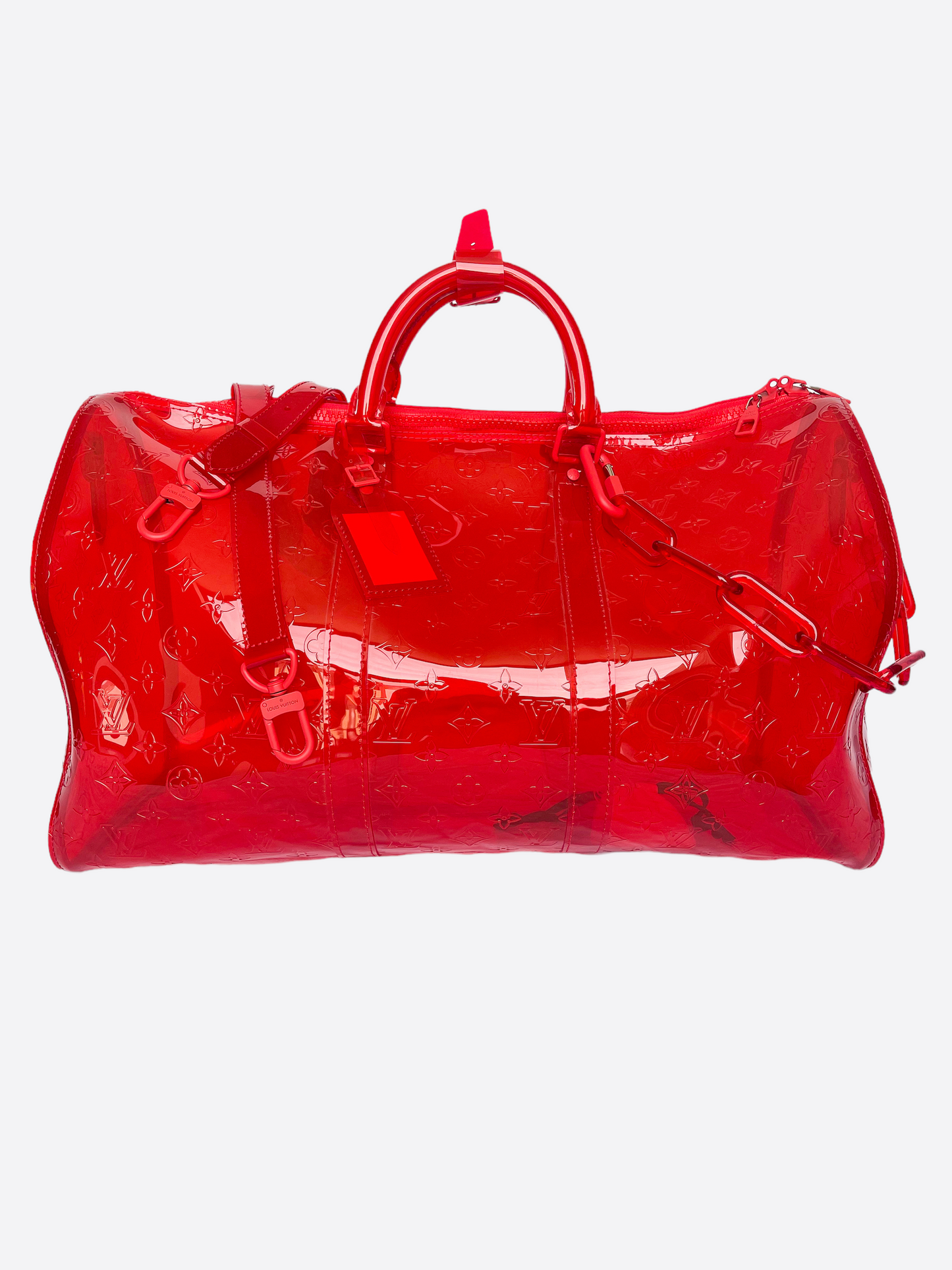 Louis Vuitton Red Prism Keepall 50 – Savonches