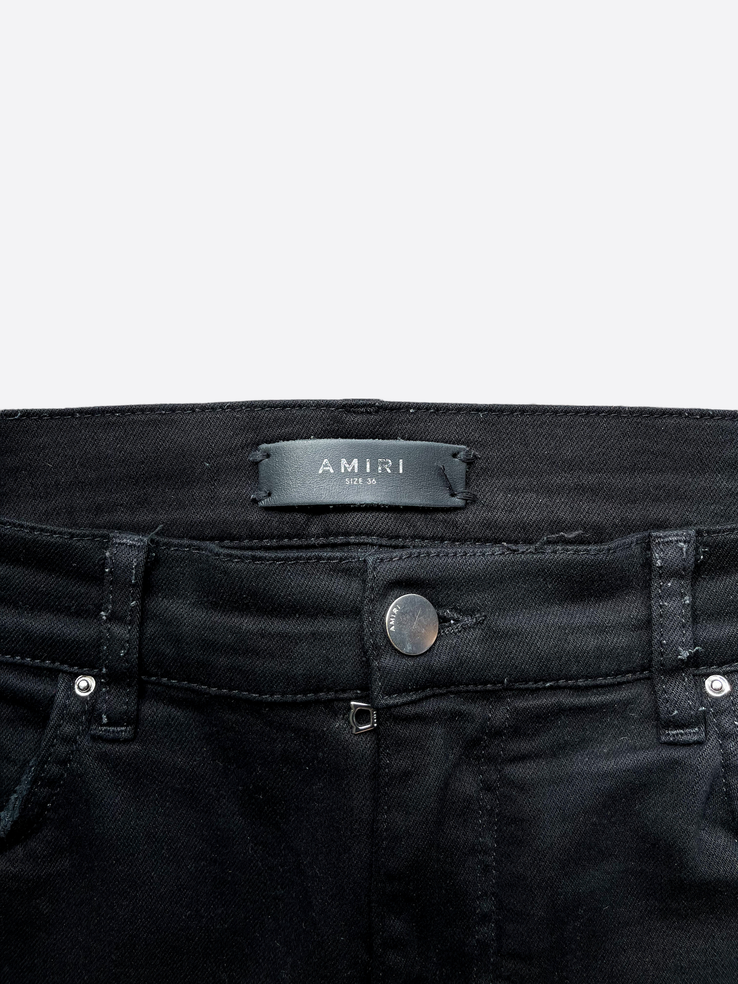 Amiri Black Stack Denim