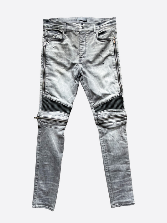 Amiri Grey MX2 Biker Denim