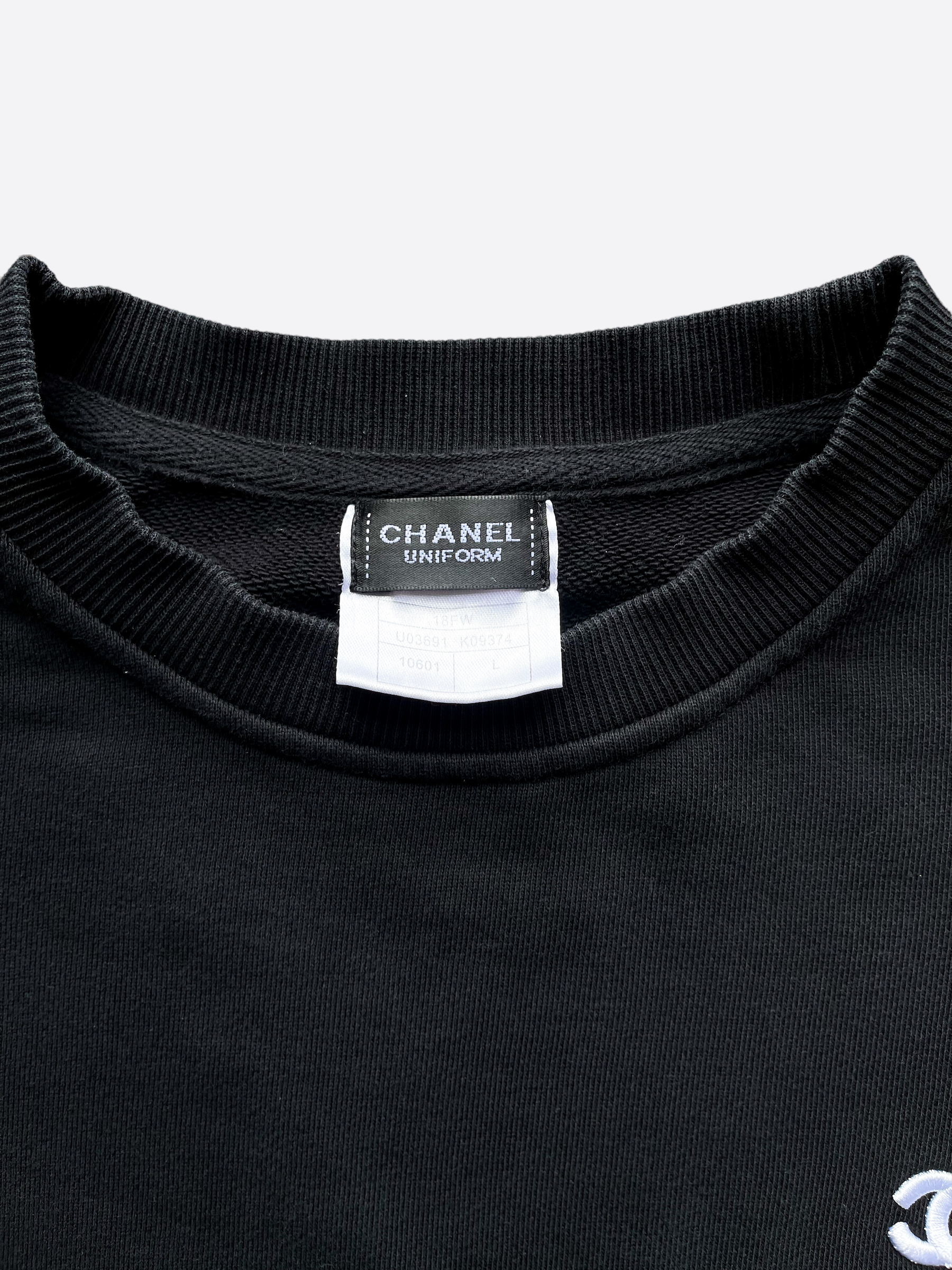Chanel Uniform Logo Embroidered Sweater – Savonches