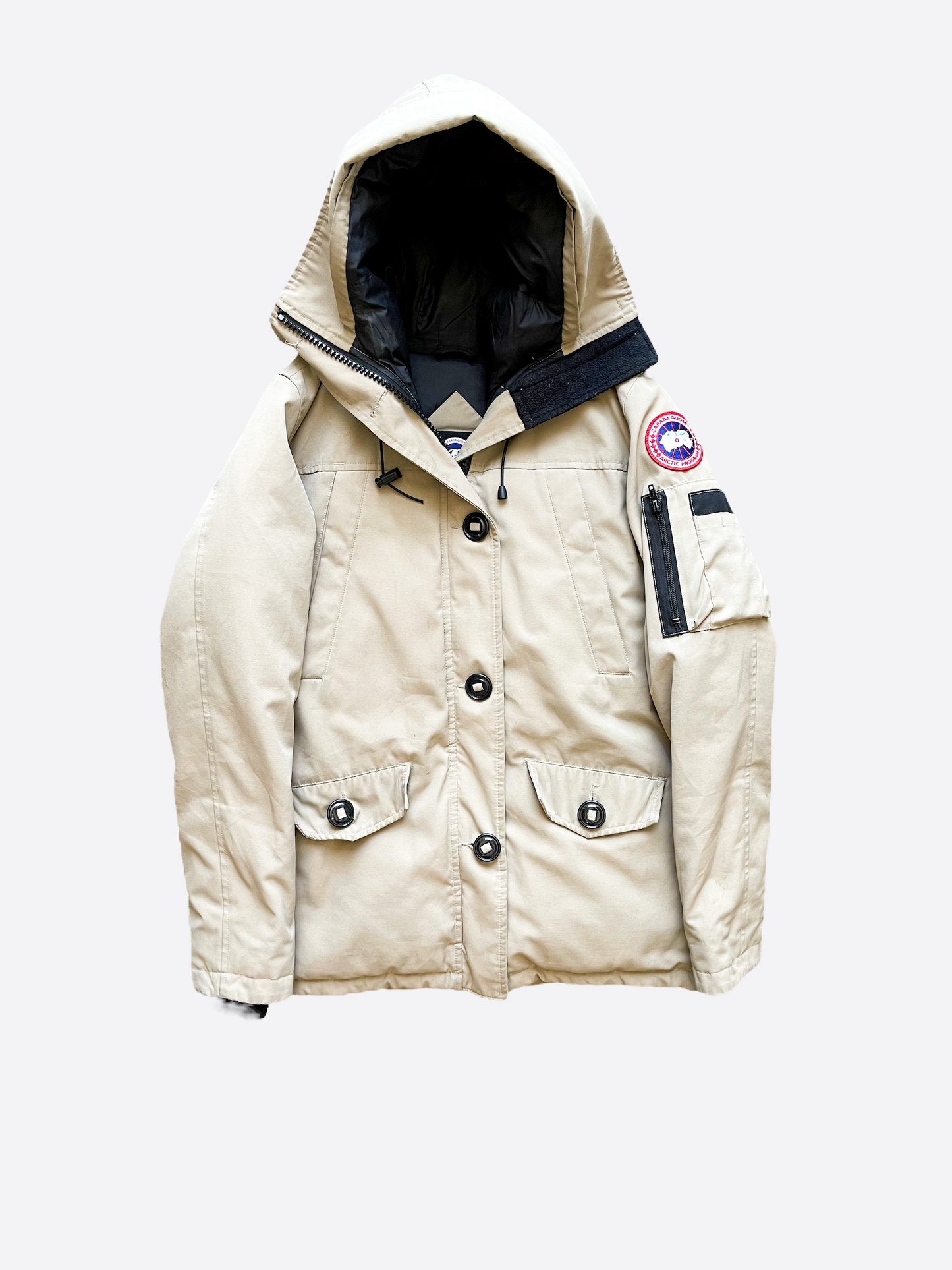 Tan canada goose jacket deals