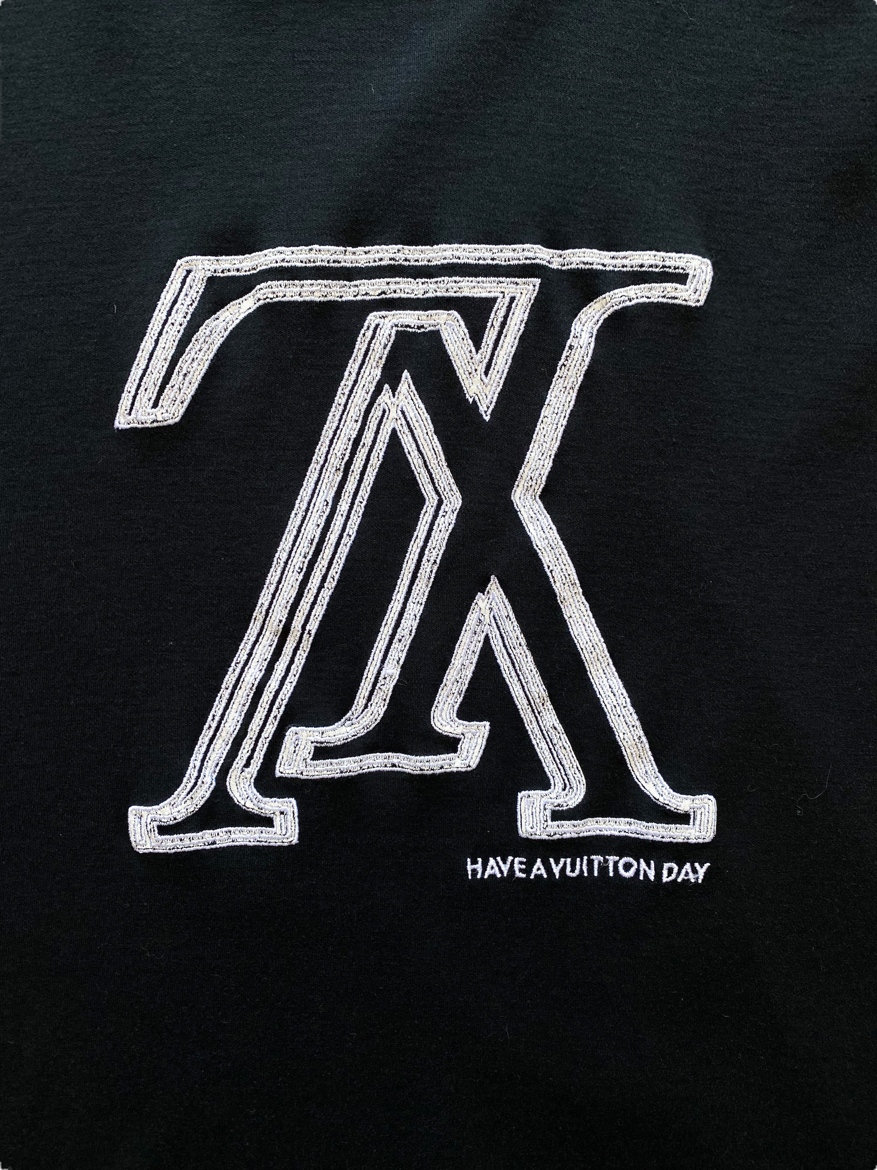 Upside down lv logo top pocket tee