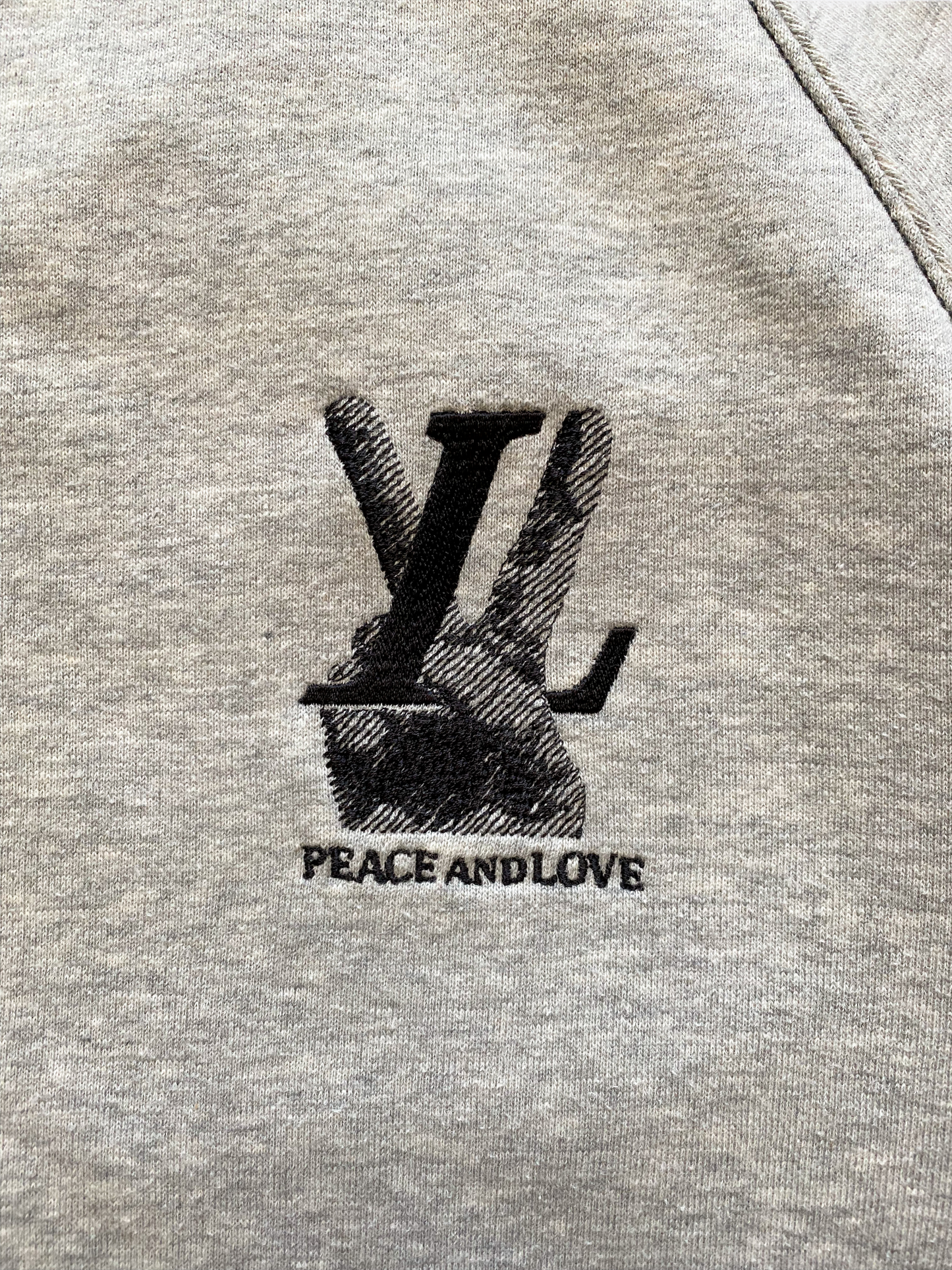Louis Vuitton Brown Cashmere Vicuna Knit Peace & Love Sweatshirt