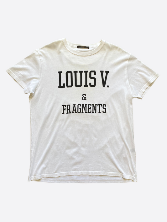 Louis Vuitton Fragment Design White Logo Tee