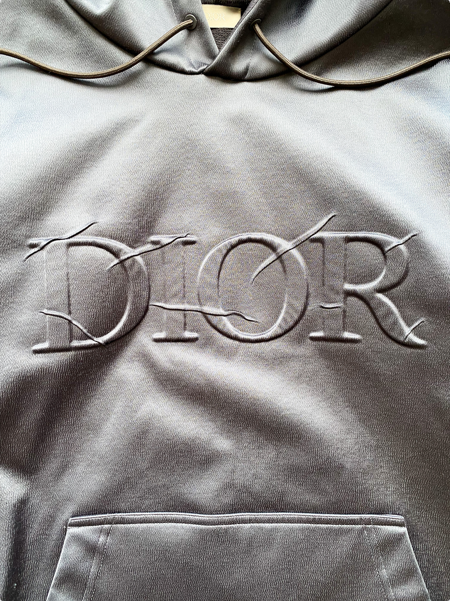 Dior Daniel Arsham Embossed Metallic Logo Hoodie