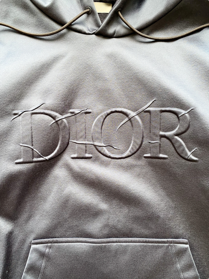 Dior Daniel Arsham Embossed Metallic Logo Hoodie