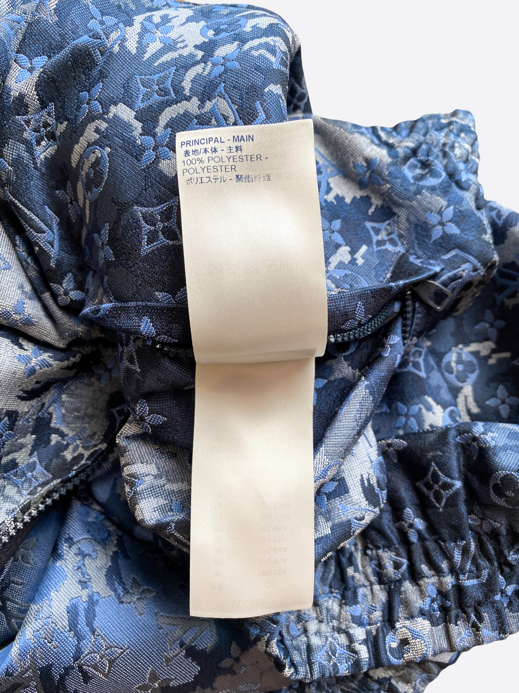 Louis Vuitton 2020 Monogram Tapestry Windbreaker w/ Tags - Blue