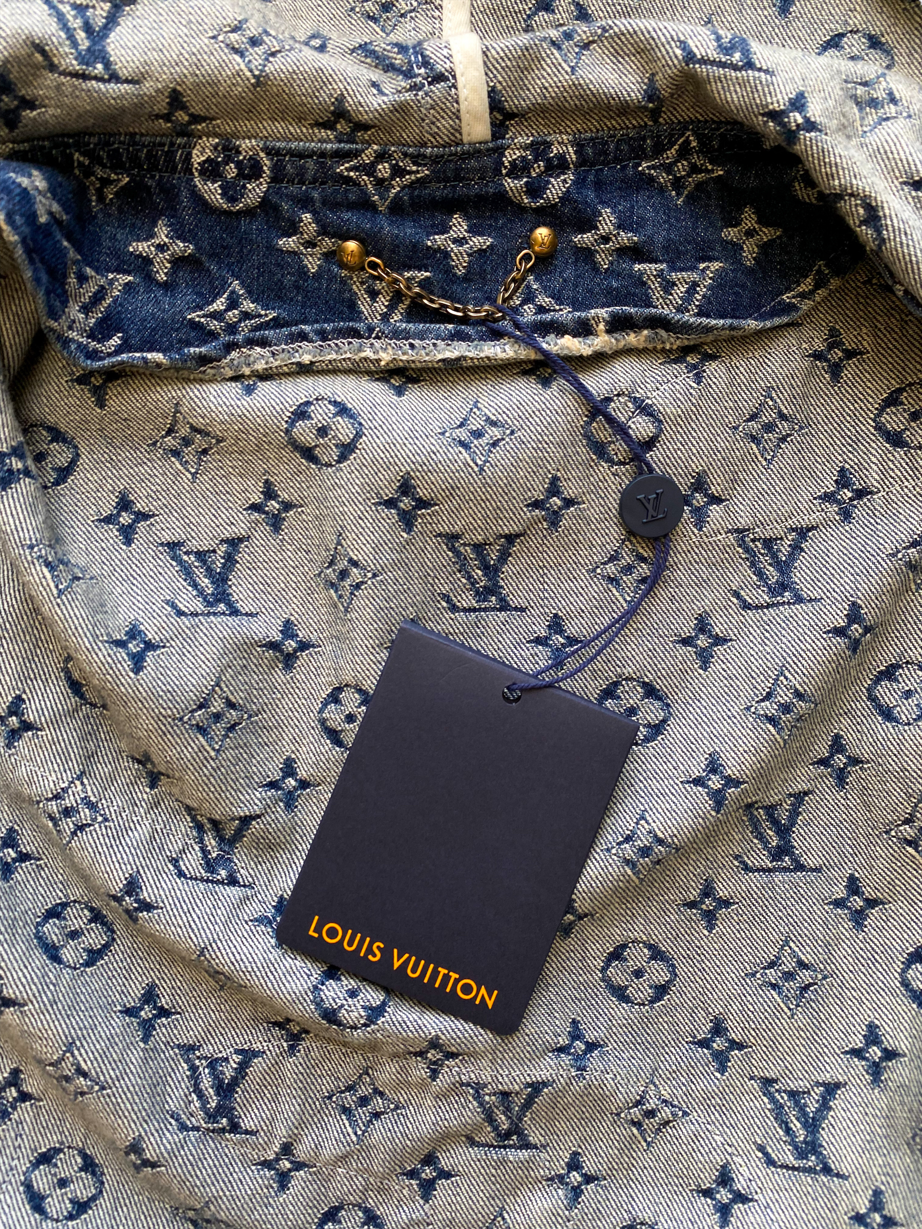 Louis Vuitton x Nigo 2022 Printed Denim Jacket Us38, FR48 | M
