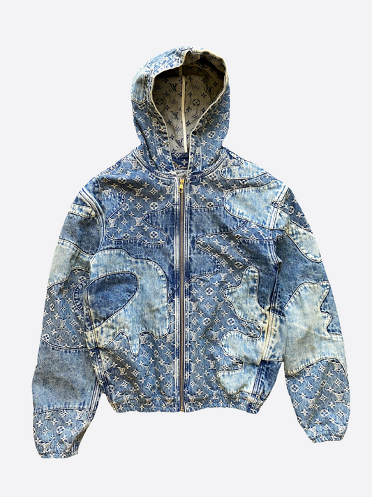 Louis Vuitton Nigo Hooded Denim Jacket