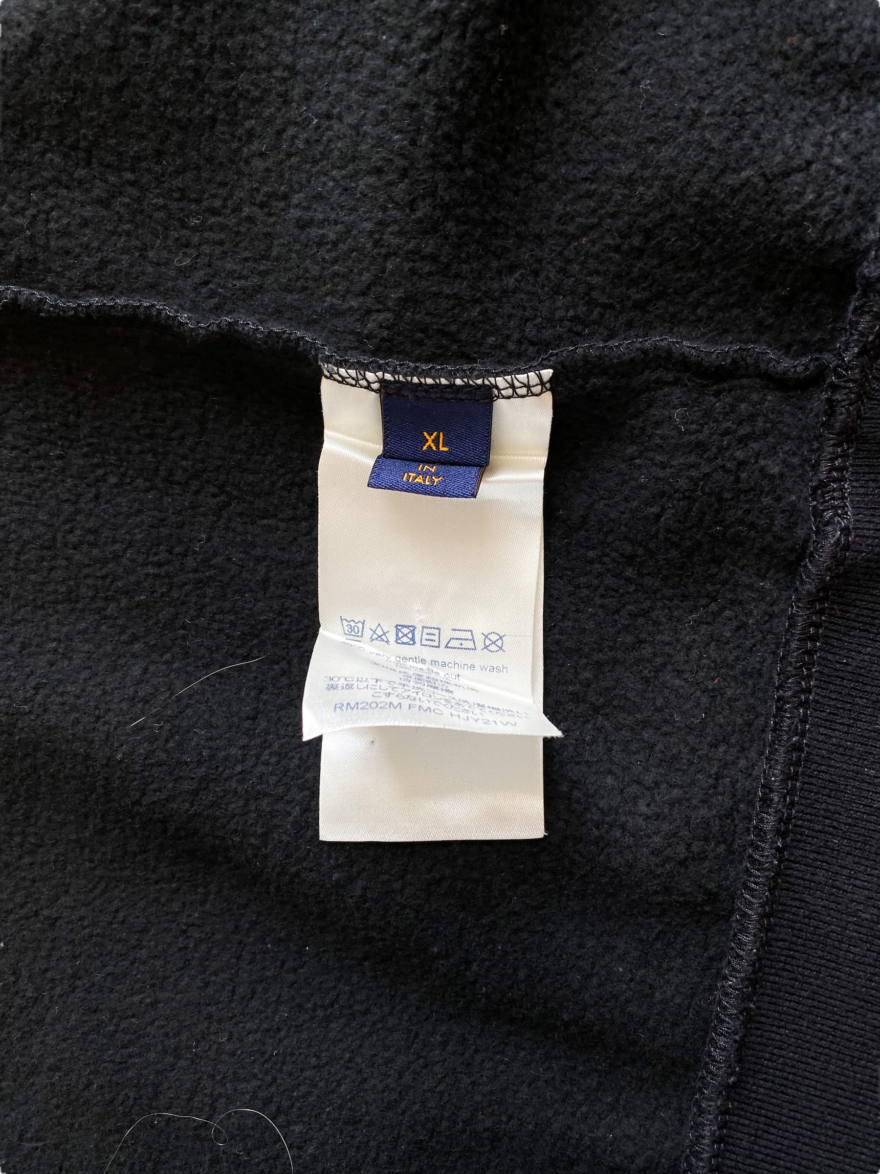 Louis Vuitton Black Rib Knit Crew Neck Sweater XL Louis Vuitton