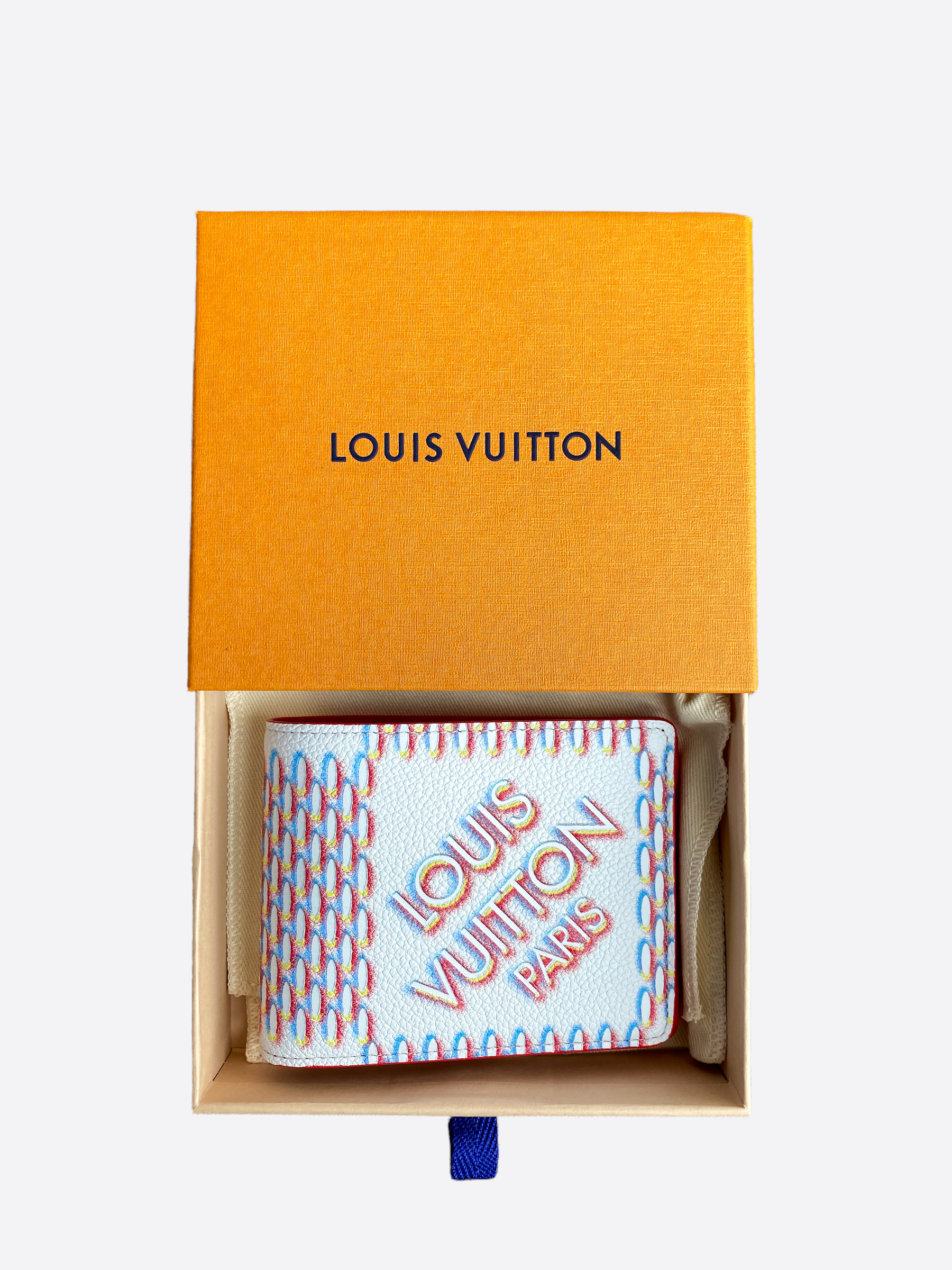 Louis Vuitton Multiple Wallet M81469 Damier Spray 3D effect red