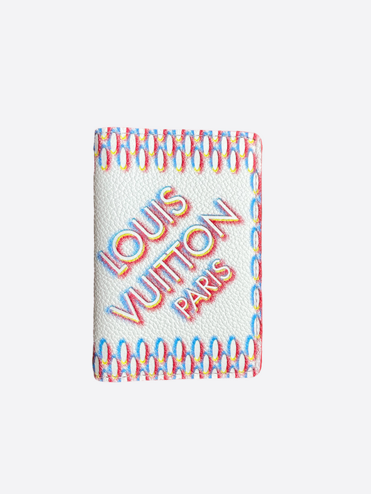 Louis Vuitton White Damier Spray Pocket Organizer