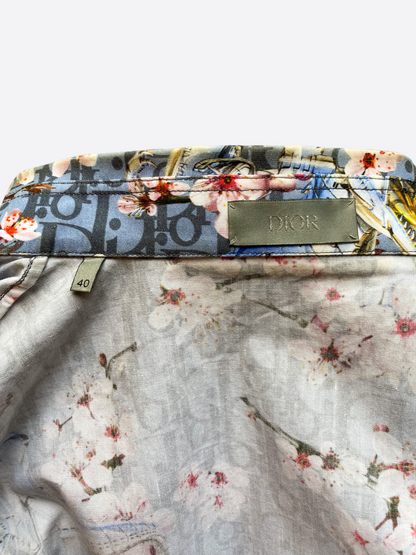 Dior Sorayama Oblique Dinosaur Button Up Shirt