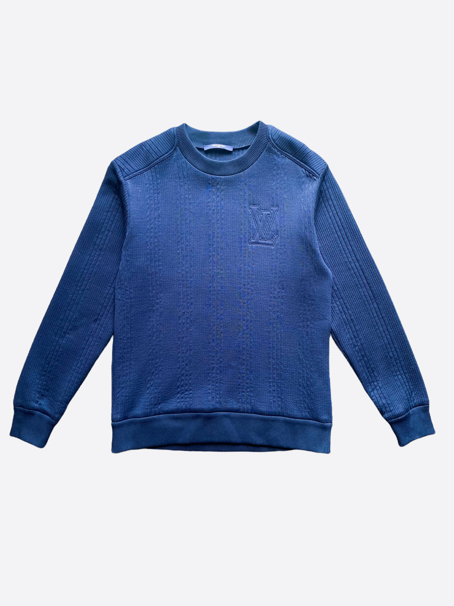 Sweatshirt Louis Vuitton Navy size S International in Cotton - 29843954