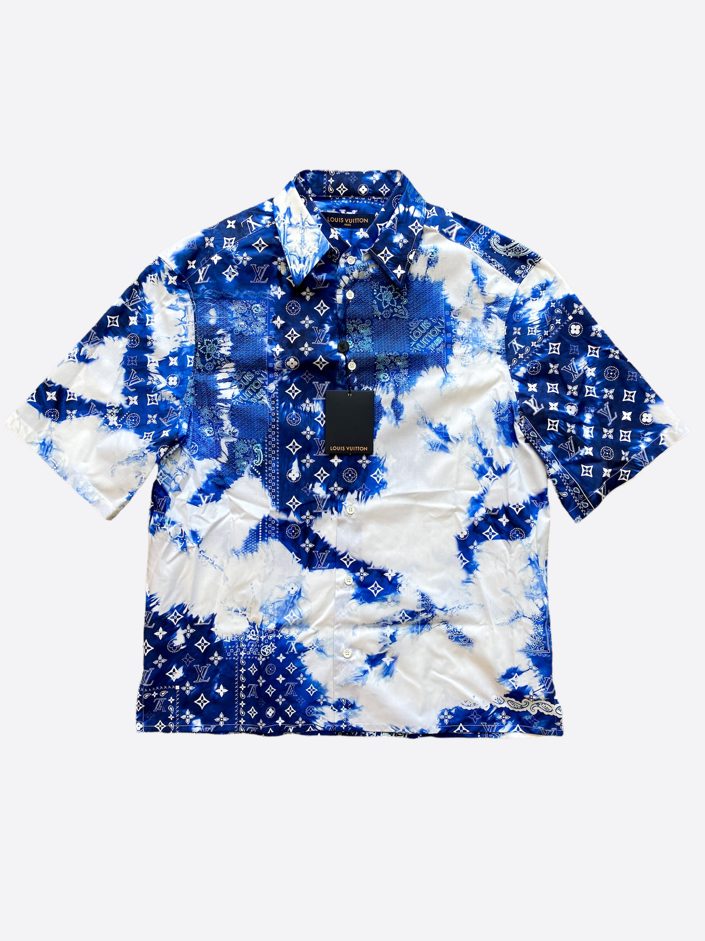Louis Vuitton Blue Spotted Monogram Shirt – Savonches