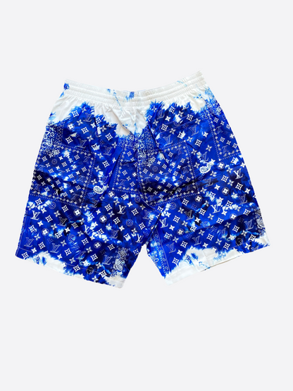 Louis Vuitton Blue Monogram Bandana Swimshorts