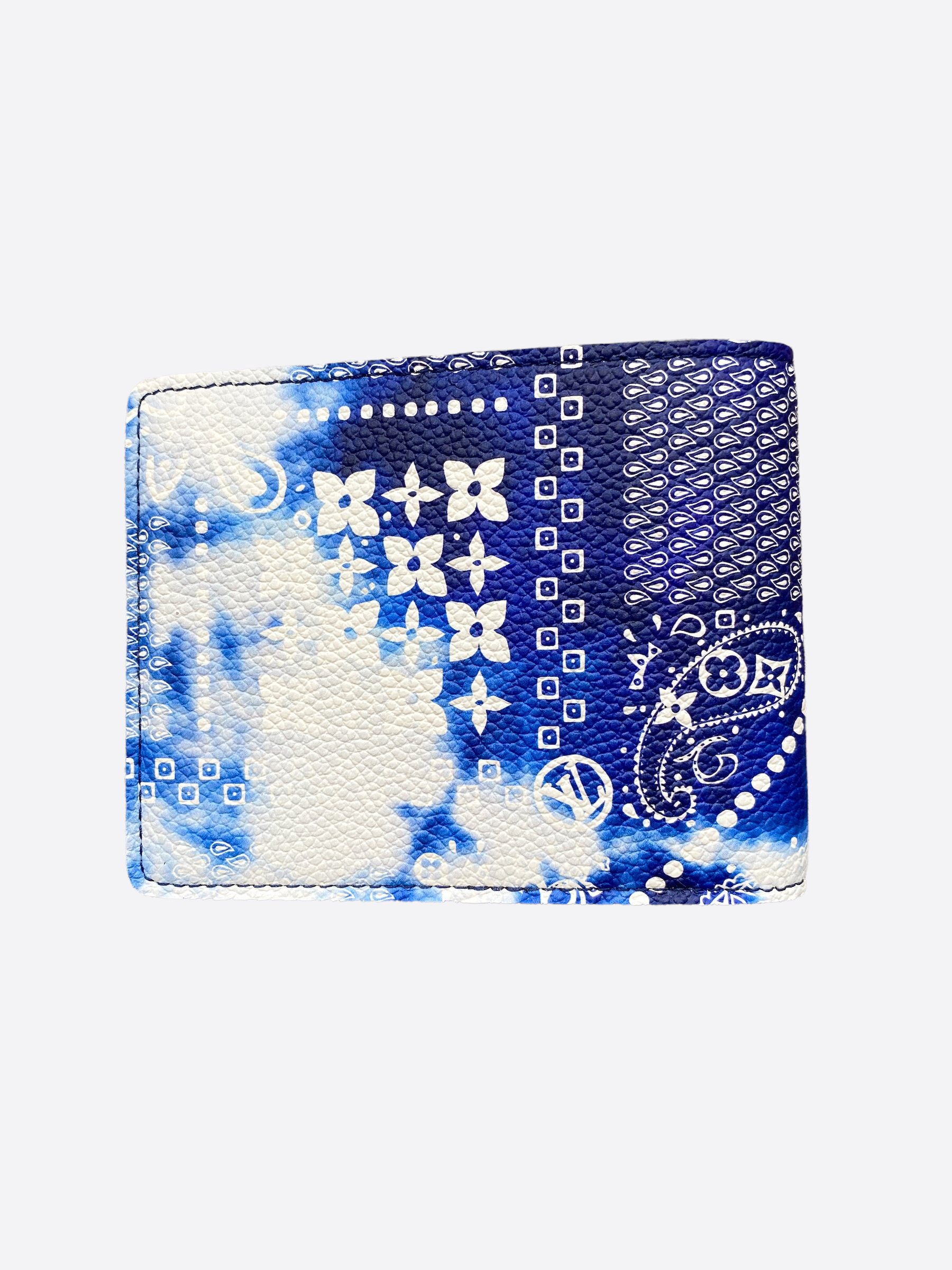 Louis Vuitton Blue Monogram Bandana Multiple Wallet – Savonches