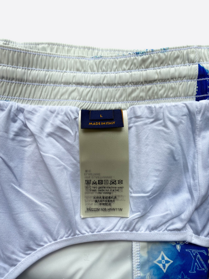 Louis Vuitton Blue Monogram Bandana Swimshorts